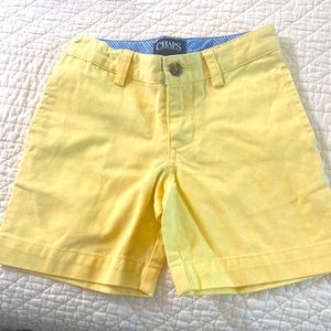 Chaps yellow toddler boy shorts.
